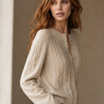 New London Pearl Button Cardigan — Gray, banana_republic product shot