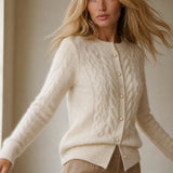 New London Pearl Button Cardigan — Ivory, banana_republic product shot
