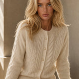 New London Pearl Button Cardigan — Ivory, banana_republic product shot