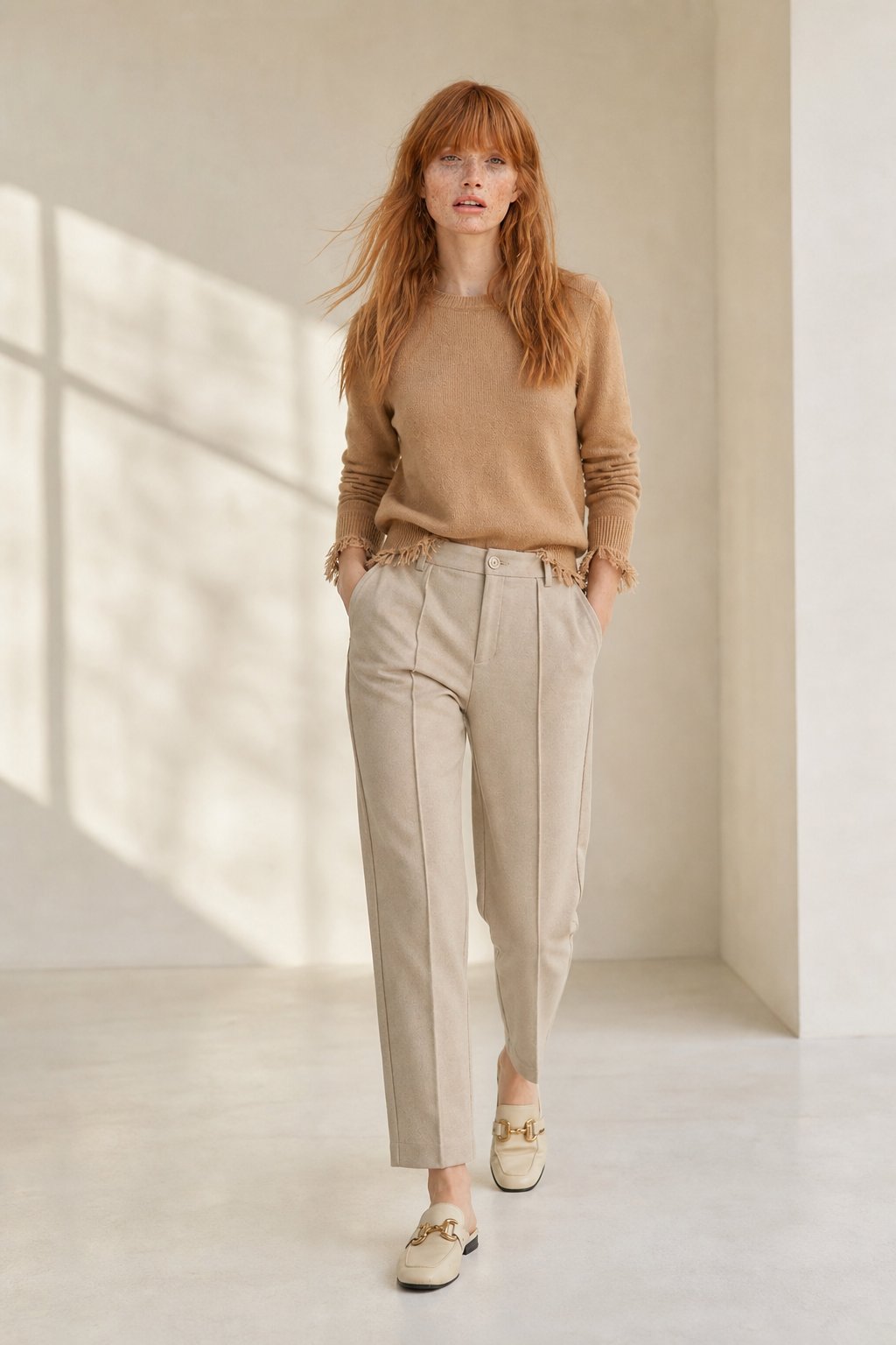 Nordic Grace Trousers — Khaki, banana_republic product shot