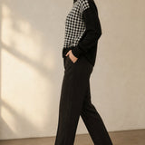 Nordic Grace Trousers — Black, banana_republic product shot