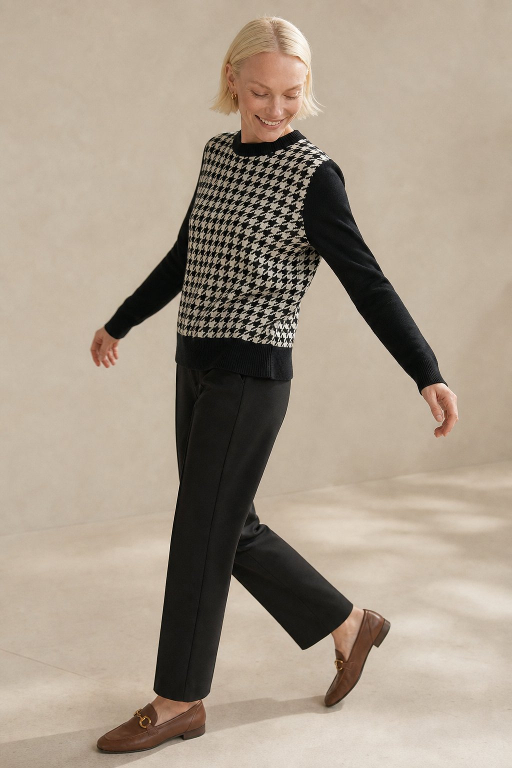 Nordic Grace Trousers — Black, banana_republic product shot