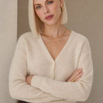Nordique Knit Top — Ivory, studio product shot