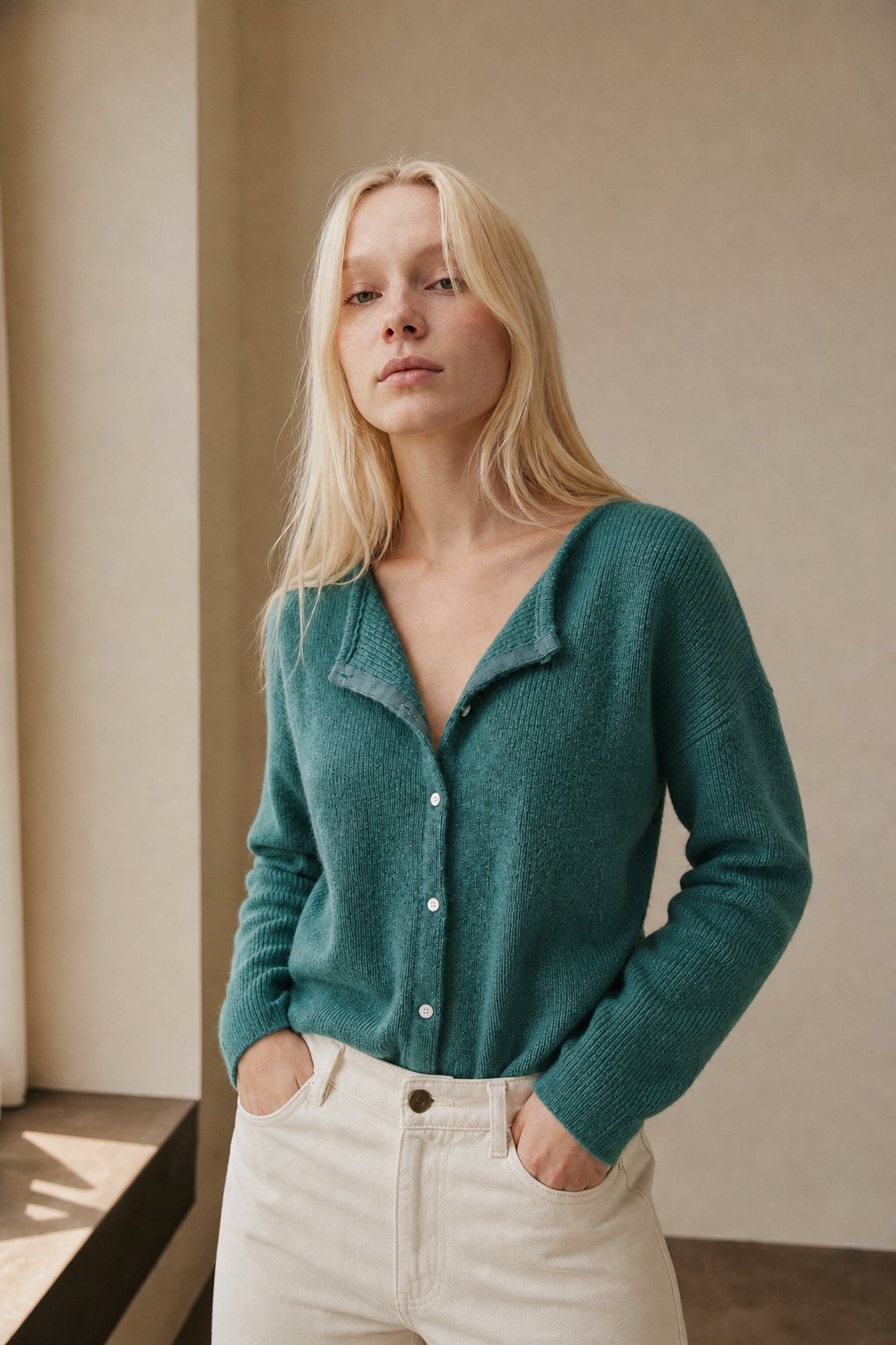 Nordique Knit Top — Cypress, studio product shot