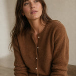 Nordique Knit Top — Brown, studio product shot