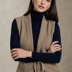 Nordsätern Cashmere Vest — Camel, banana_republic product shot