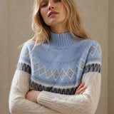 Northshore Fair Isle Sweater — Sky, banana_republic product shot