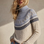 Northshore Fair Isle Sweater — Sky, banana_republic product shot