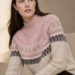 Northshore Fair Isle Sweater — Pink, banana_republic product shot