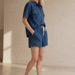 Olivia Denim 2-Piece Set — Blue, banana_republic product shot