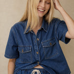 Olivia Denim 2-Piece Set — Blue, banana_republic product shot