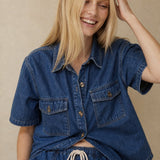 Olivia Denim 2-Piece Set — Blue, banana_republic product shot