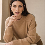 Oversized Wool Knit Sweater — Camel, banana_republic product shot