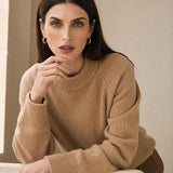 Oversized Wool Knit Sweater — Camel, banana_republic product shot