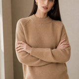 Oversized Wool Knit Sweater — Camel, banana_republic product shot