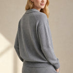 Palermo Polo Knit Set — Gray, studio product shot