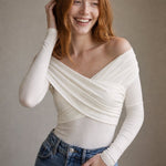 Paris Street Top — White, banana_republic product shot