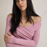 Paris Street Top — Pink, banana_republic product shot
