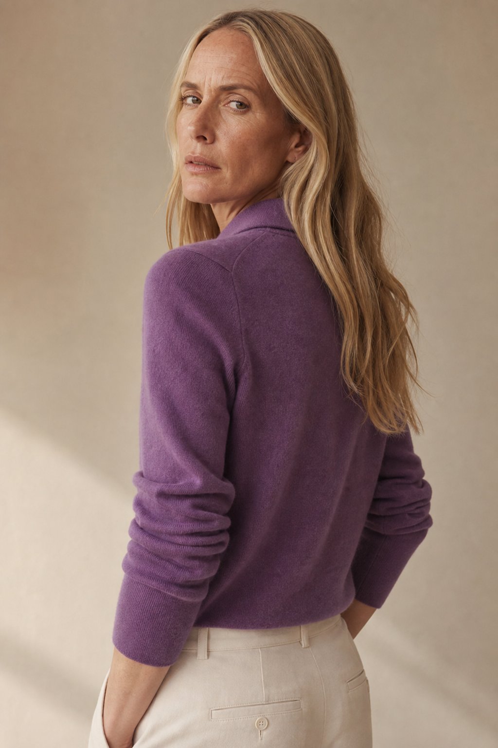 Riverdale Wool Polo — Purple, banana_republic product shot