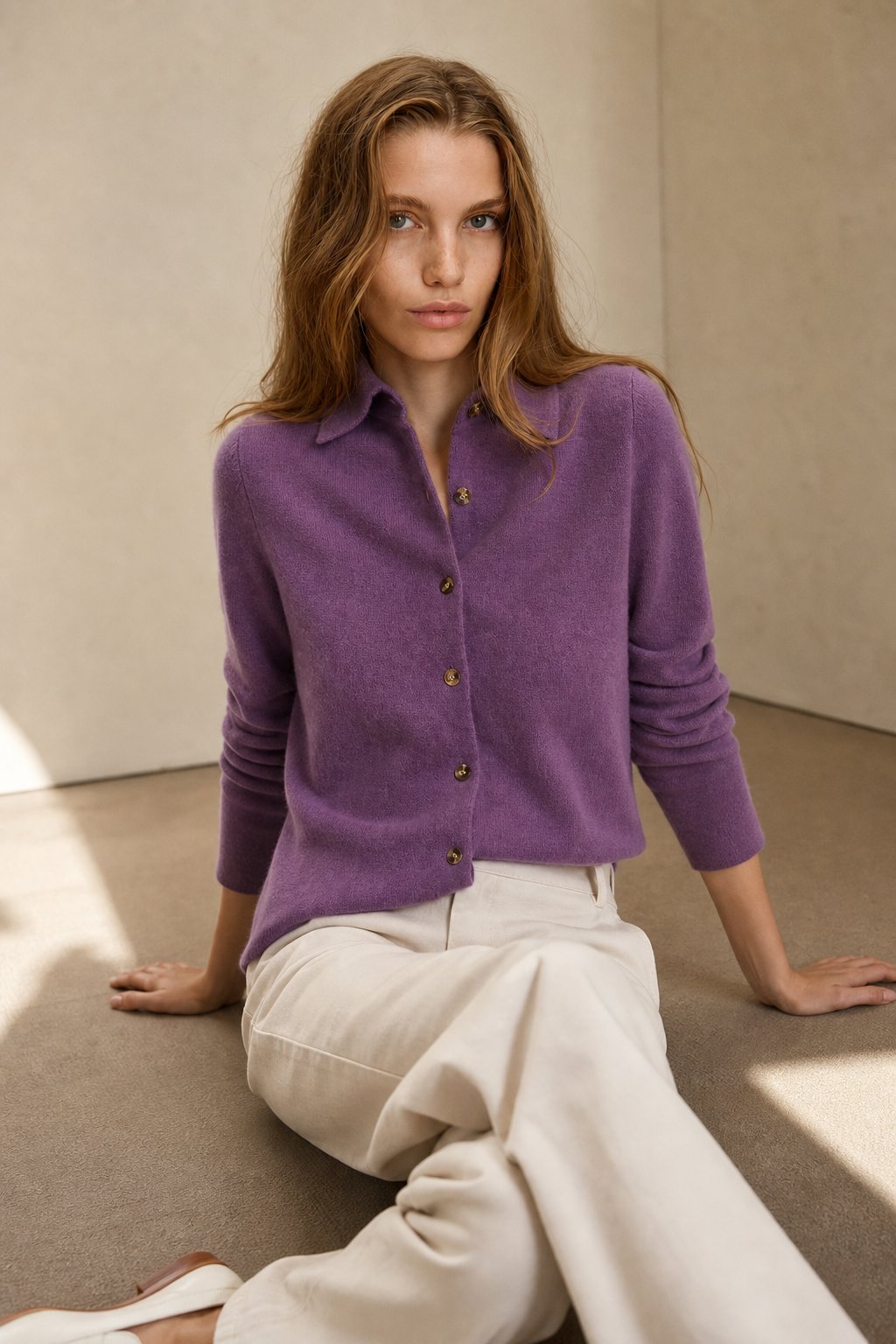 Riverdale Wool Polo — Purple, banana_republic product shot