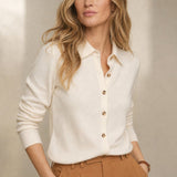 Riverdale Wool Polo — Ivory, banana_republic product shot