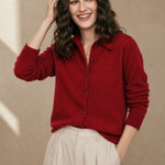 Riverdale Wool Polo — Maroon, banana_republic product shot