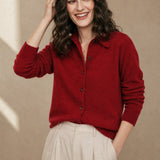 Riverdale Wool Polo — Maroon, banana_republic product shot