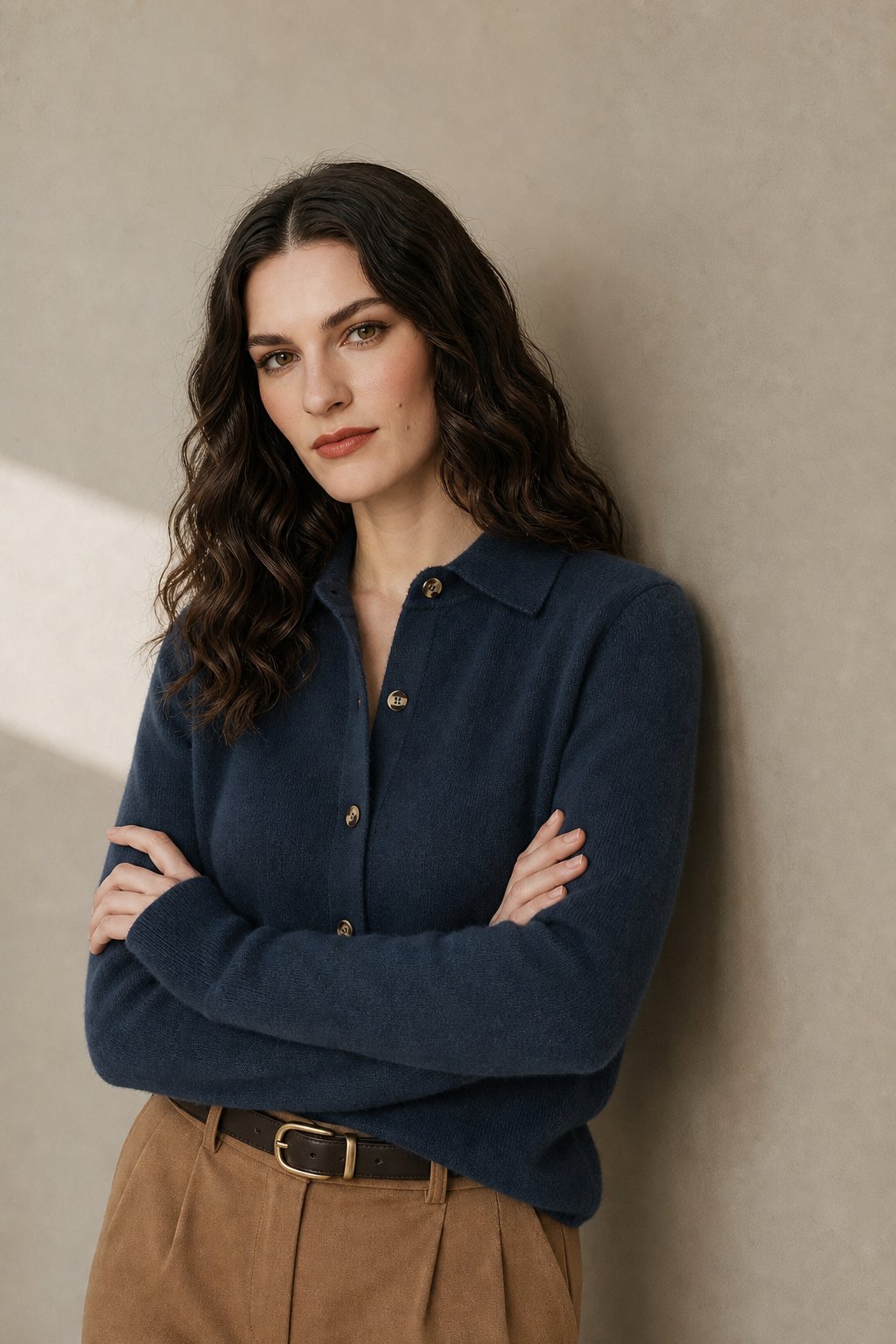Riverdale Wool Polo — Navy, banana_republic product shot