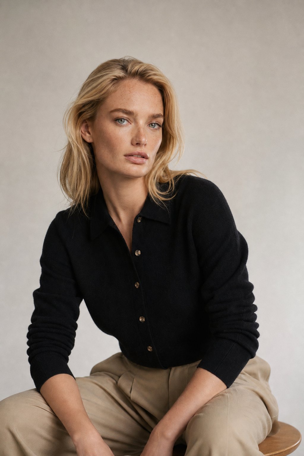 Riverdale Wool Polo — Black, banana_republic product shot