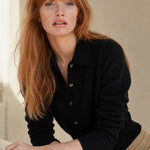 Riverdale Wool Polo — Black, banana_republic product shot