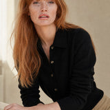 Riverdale Wool Polo — Black, banana_republic product shot