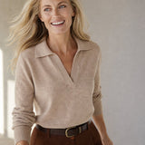 Roma Cotton Knit Polo — Khaki, banana_republic product shot
