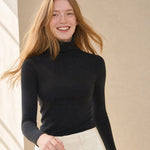 Savona Silhouette Top — Black, banana_republic product shot