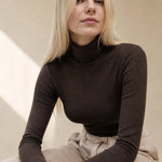 Savona Silhouette Top — Brown, banana_republic product shot