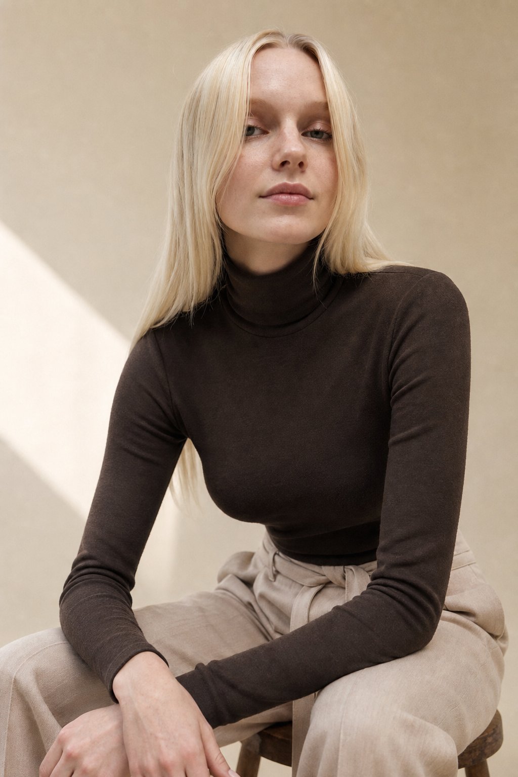 Savona Silhouette Top — Brown, banana_republic product shot