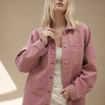 Seaforth Washed Denim Jacket — Pink, banana_republic product shot