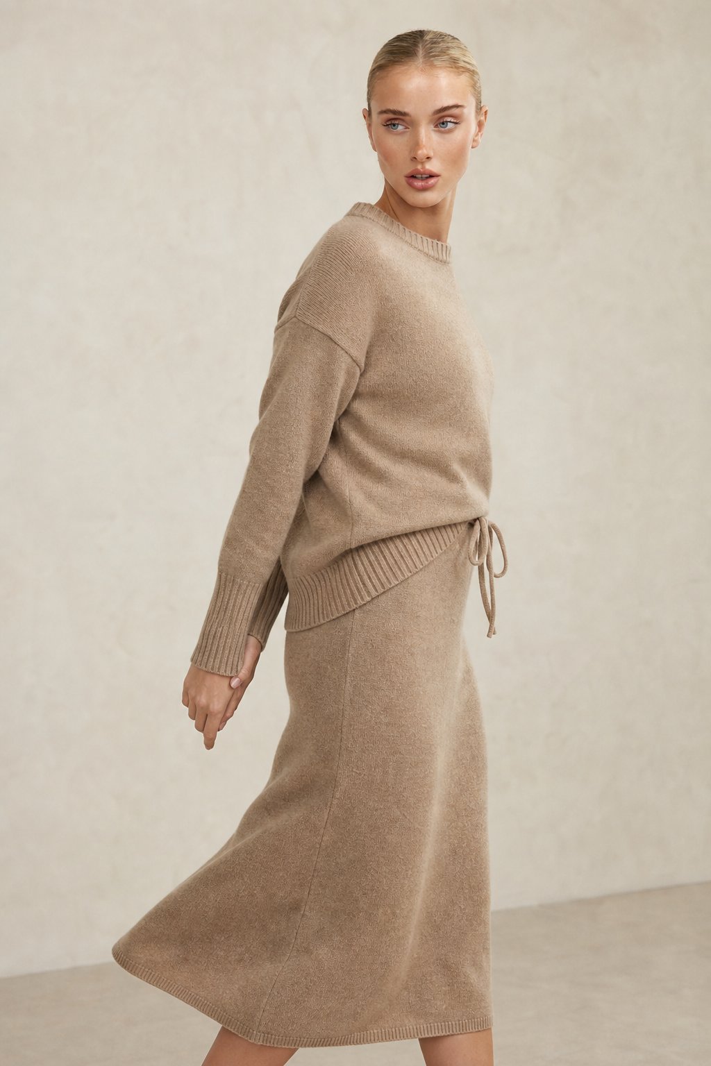 Seoul Knitted Set — Khaki, banana_republic product shot