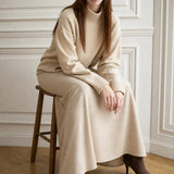 Seraphine Satin Fishtail Maxi Skirt — Beige, banana_republic product shot