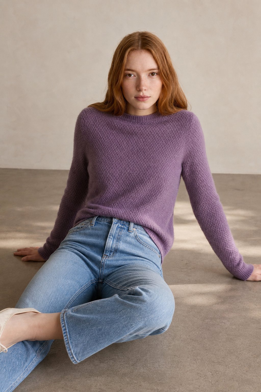Siena Soft Merino Sweater — Purple, banana_republic product shot