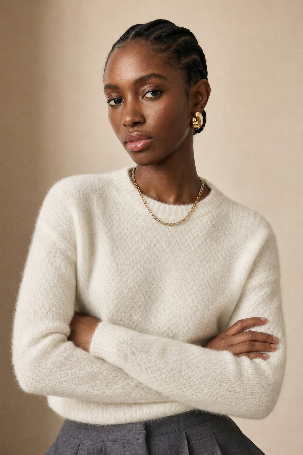 Siena Soft Merino Sweater — White, banana_republic product shot