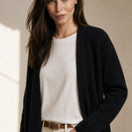 Stockholm Cardigan — Black, banana_republic product shot