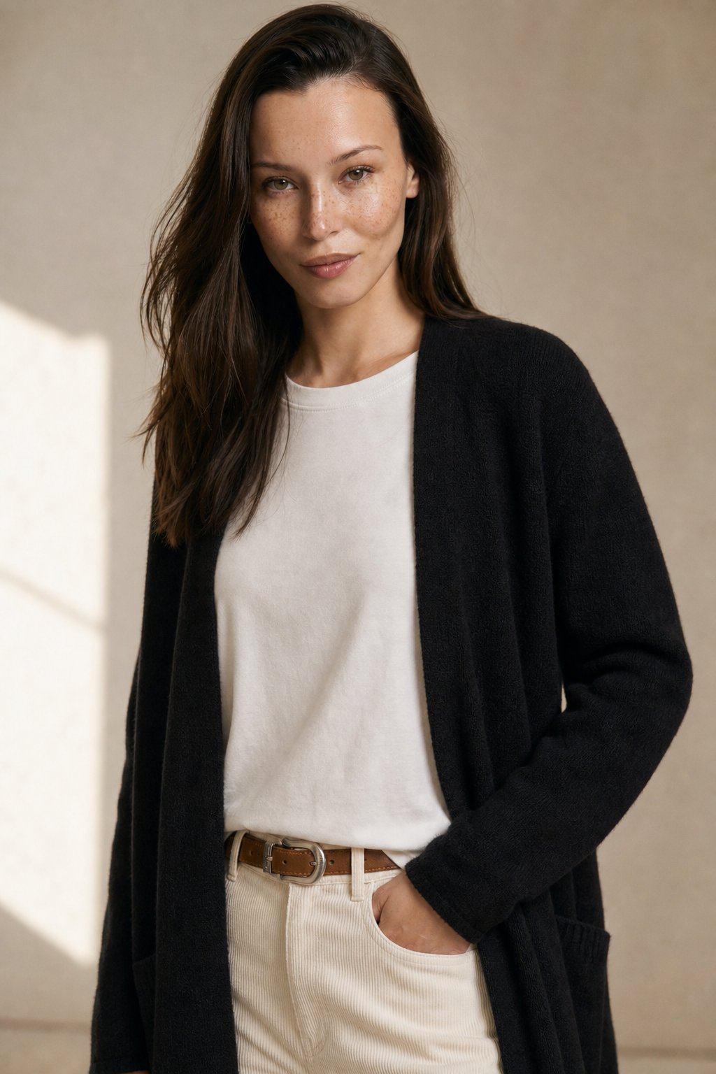 Stockholm Cardigan — Black, banana_republic product shot