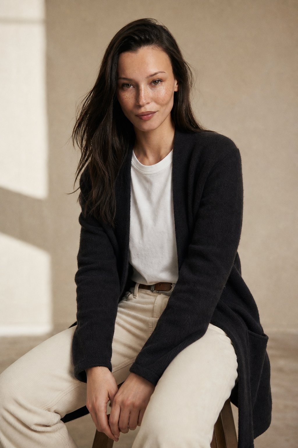 Stockholm Cardigan — Black, banana_republic product shot