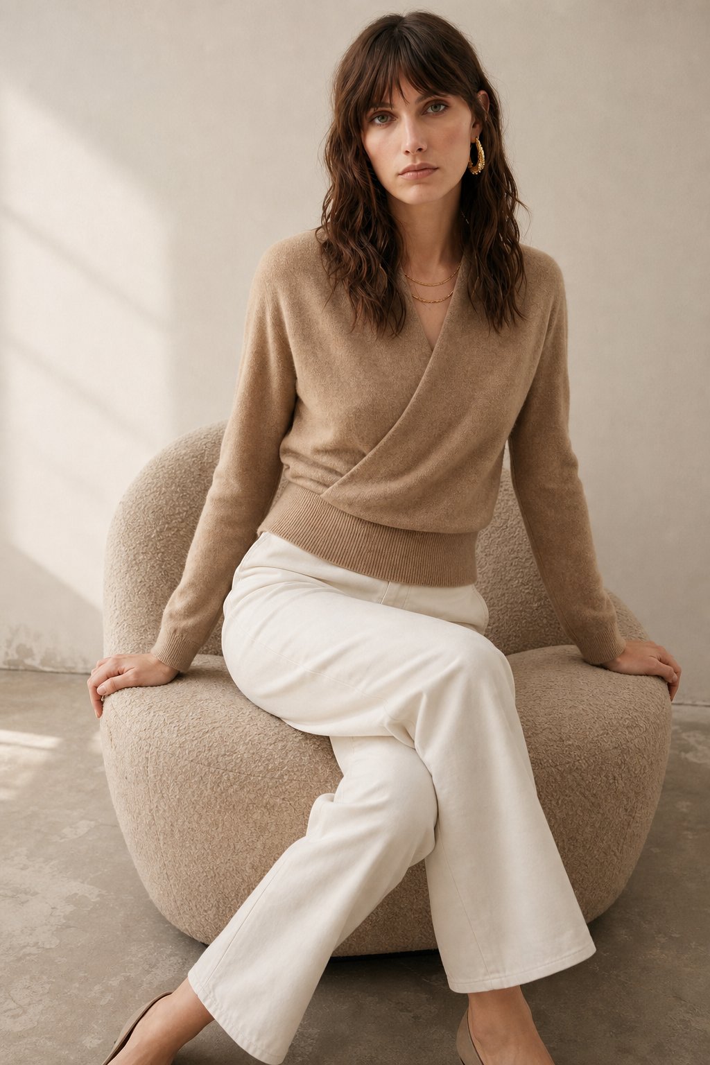 Svalbard Luxe Cashmere Sweater — Camel, banana_republic product shot