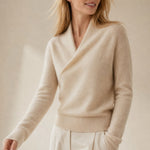 Svalbard Luxe Cashmere Sweater — Beige, banana_republic product shot