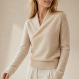 Svalbard Luxe Cashmere Sweater — Beige, banana_republic product shot