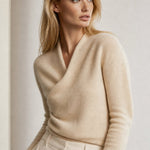 Svalbard Luxe Cashmere Sweater — Beige, banana_republic product shot