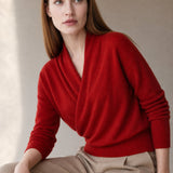 Svalbard Luxe Cashmere Sweater — Red, banana_republic product shot