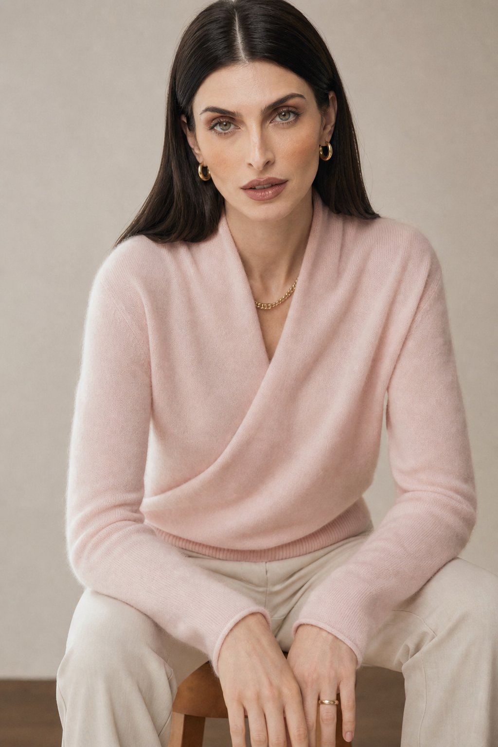 Svalbard Luxe Cashmere Sweater — Pink, banana_republic product shot