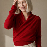 Svalbard Luxe Cashmere Sweater — Red, banana_republic product shot